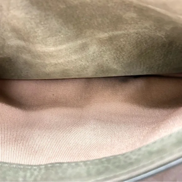 Rebecca Minkoff Olive Green Suede Shoulder | Crossbody Bag Convertible Strap - Picture 11 of 11